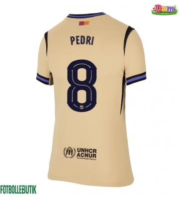 Barcelona Pedri Gonzalez #8 Bortatröja Kvinnor 2025-26 Kortärmad